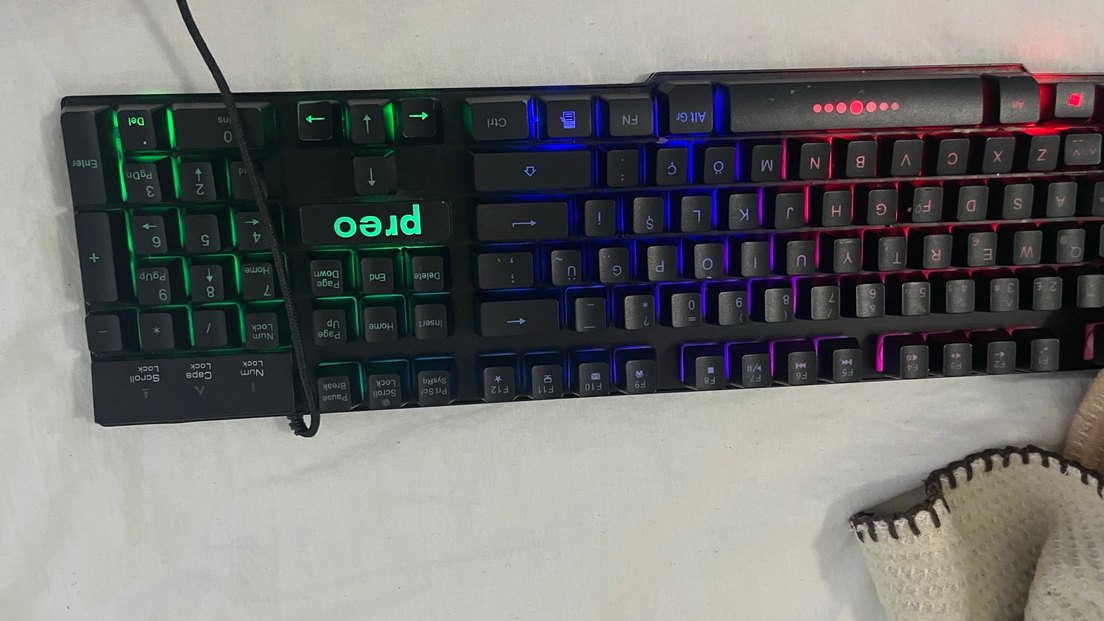 Siyah Kablolu Klavye ve Fare Seti - Görsel 4