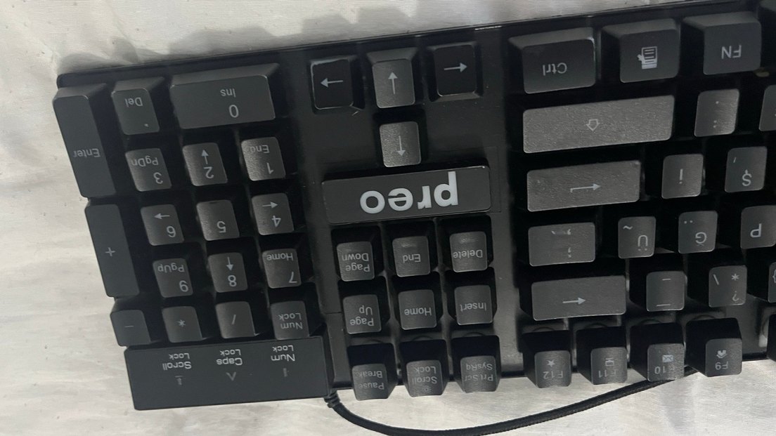 Siyah Kablolu Klavye ve Fare Seti - Görsel 3