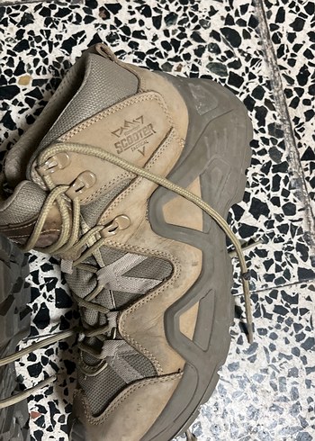 Bej Kamuflaj Desenli Bağcıklı Erkek Bot - Görsel 7