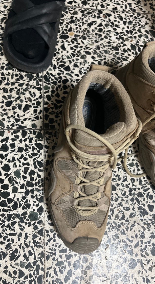 Bej Kamuflaj Desenli Bağcıklı Erkek Bot - Görsel 3