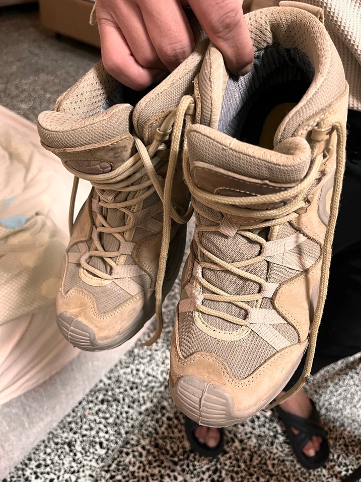 Bej Kamuflaj Desenli Bağcıklı Erkek Bot - Görsel 2