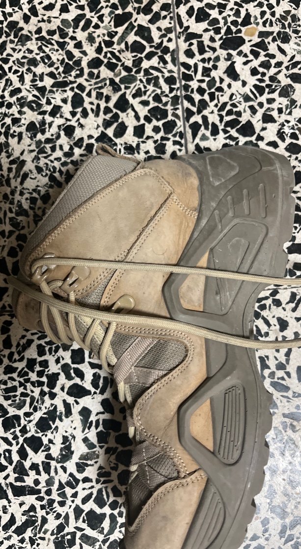 Bej Kamuflaj Desenli Bağcıklı Erkek Bot - Görsel 5