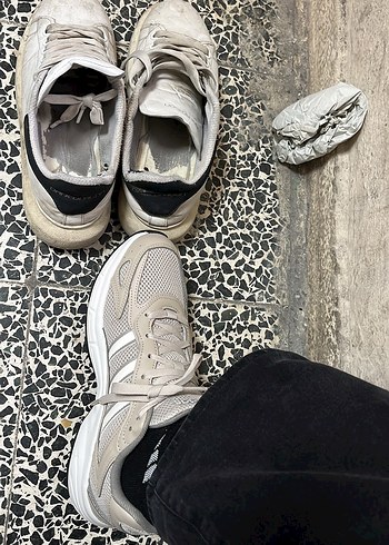 Beyaz Bağcıklı ERKEK Spor Ayakkabısı - Görsel 4