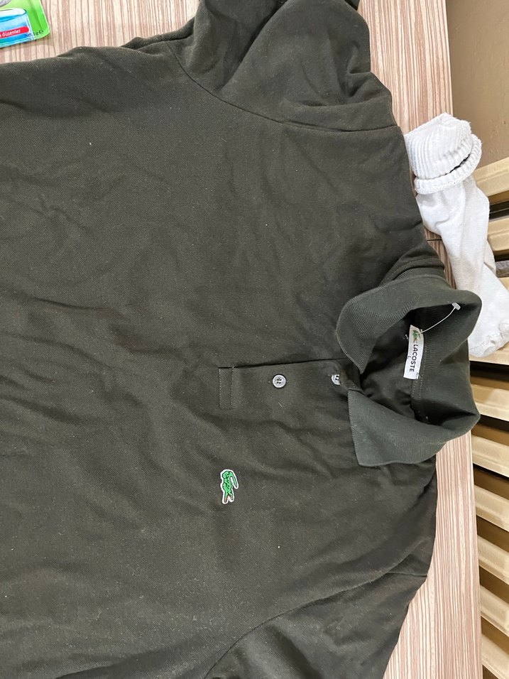 Erkek Yeşil Düğmeli Polo Tişört - Görsel 2