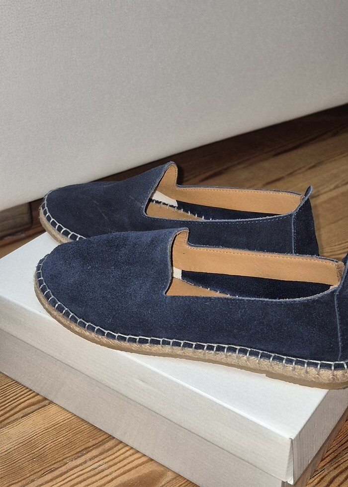 Yargıcı süet espadril ayakkabı - Görsel 4