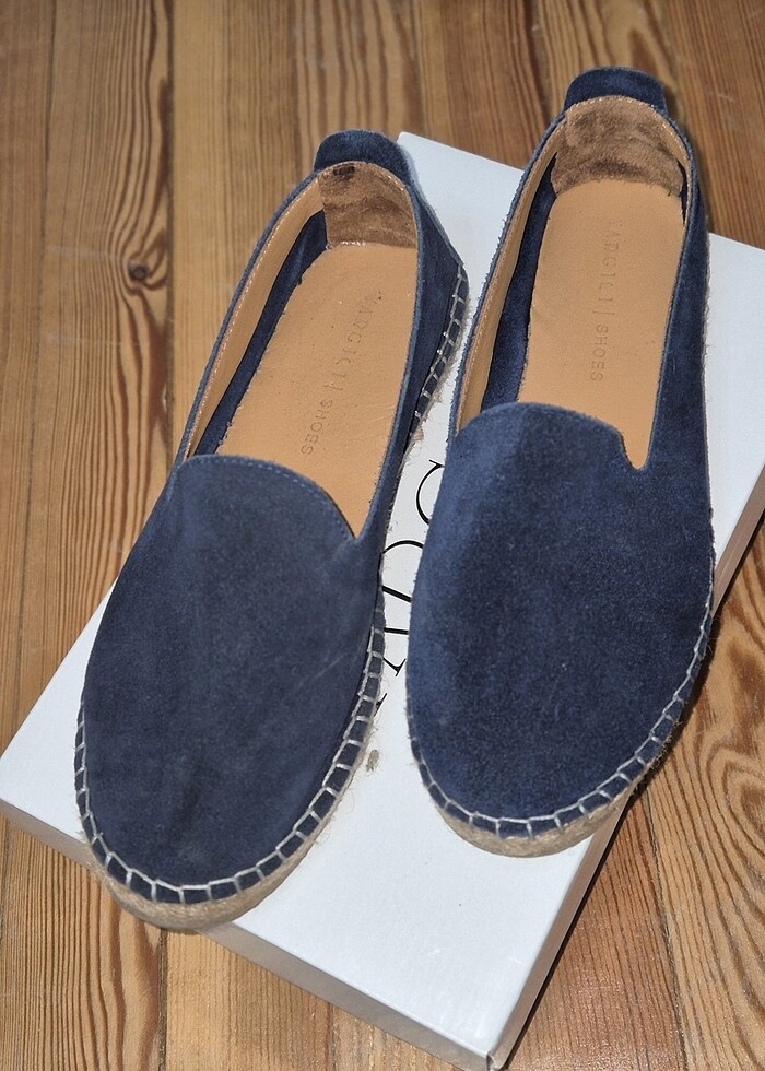 Yargıcı süet espadril ayakkabı - Görsel 3