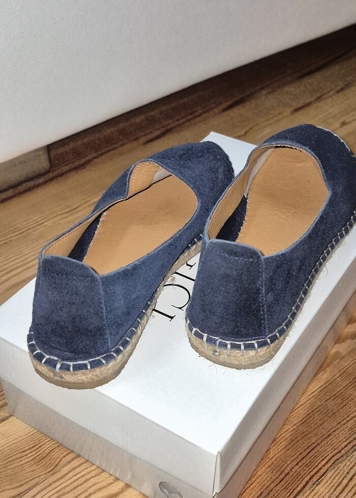 Yargıcı süet espadril ayakkabı - Görsel 5