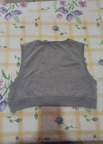 xl Beden Gri V Yaka Örgü Atlet