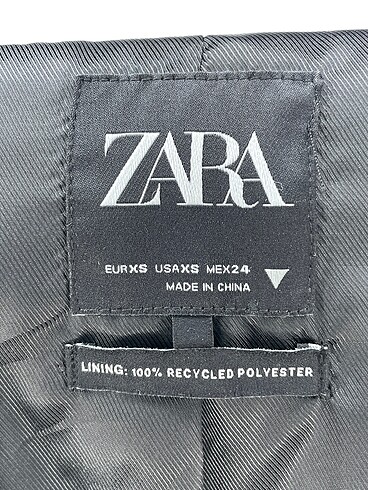 xs Beden siyah Renk Zara Blazer %70 İndirimli.