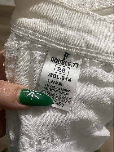 Beyaz kot skinny - Görsel 6