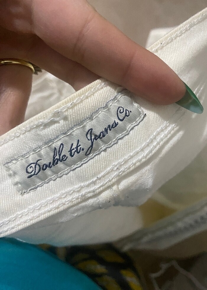 Beyaz kot skinny - Görsel 5