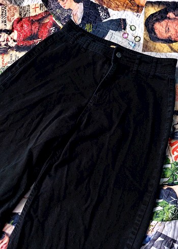 pantolon baggy siyah