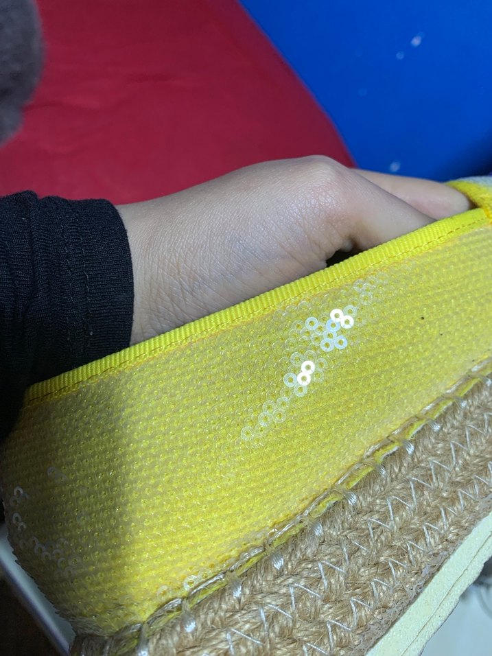 Sarı Bağcıksız Dolgu Topuk Espadril - Görsel 2