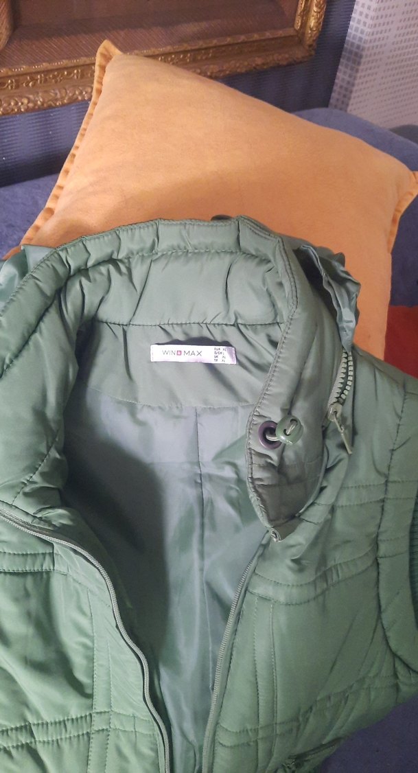 Yeşil Fermuarlı Kadın Yelek - Görsel 4