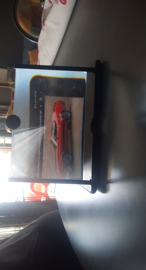 Siyah Cep Telefonu Ekran Büyüteci - Görsel 2