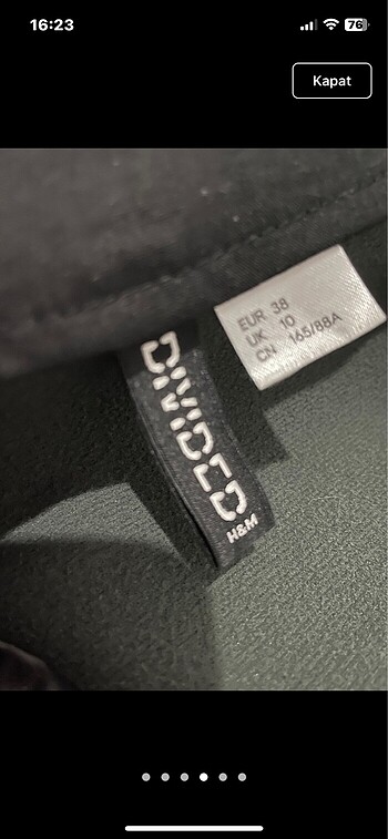 m Beden siyah Renk h&m deri elbise