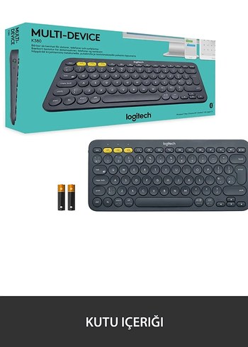 Logitech K380 Çoklu Cihaz Kablosuz Klavye - Görsel 5