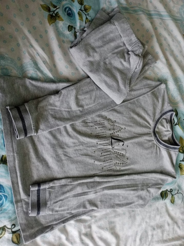 Gri pijama takımı - Görsel 2