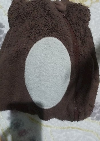 Kahverengi Peluş Bebek Tulum - Görsel 6