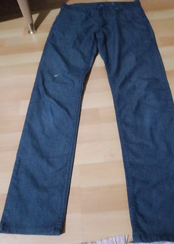 Erkek Lacivert Regular Fit Denim Pantolon - Görsel 2