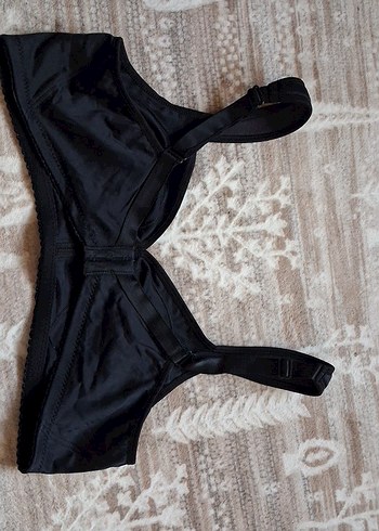 Siyah Midi Street Wear Spor Sütyeni - Görsel 4