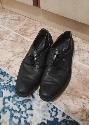 Deri Siyah Erkek Klasik Ayakkabı - Görsel 5