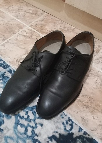 Klasik Siyah Deri Erkek Ofis Ayakkabısı - Görsel 7