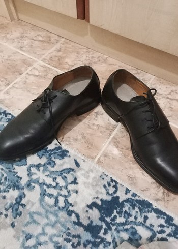 Klasik Siyah Deri Erkek Ofis Ayakkabısı - Görsel 6