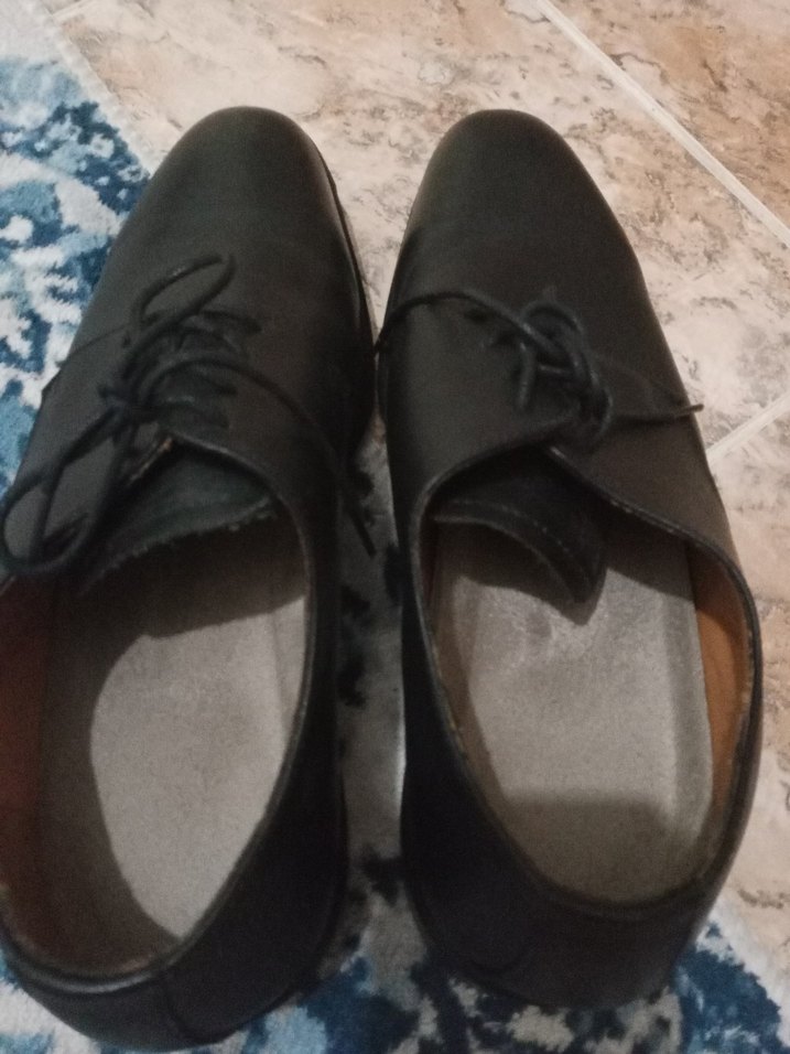 Klasik Siyah Deri Erkek Ofis Ayakkabısı - Görsel 3