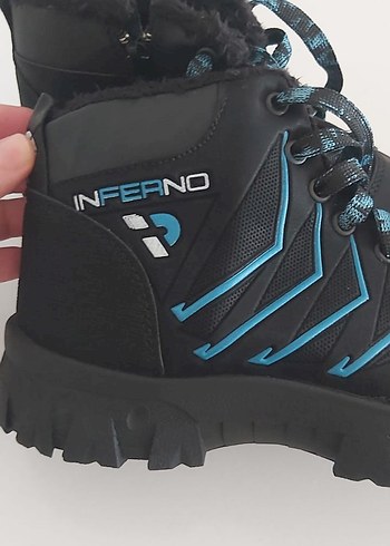 Mavi Erkek Spor Ayakkabı Velcro Bağcıklı