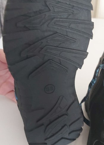 Mavi Erkek Spor Ayakkabı Velcro Bağcıklı - Görsel 2