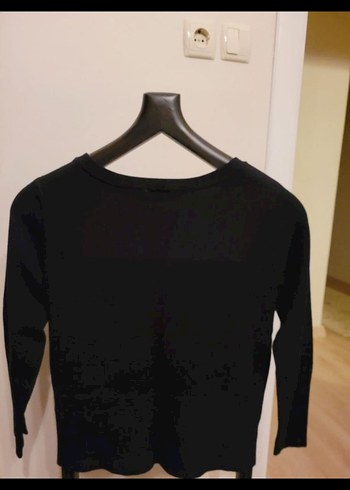 Siyah Kadın Bisiklet Yaka Kazak - Görsel 3