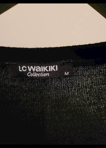 Uzun Siyah Düğmeli Kadın Hırka - Görsel 4