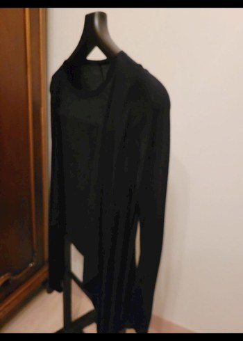 Uzun Kollu Siyah Midi Kadın Hırka - Görsel 2