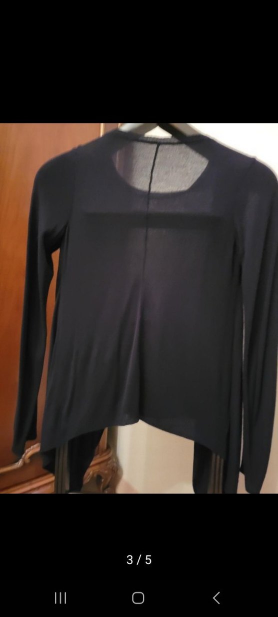 Uzun Kollu Siyah Midi Kadın Hırka - Görsel 3