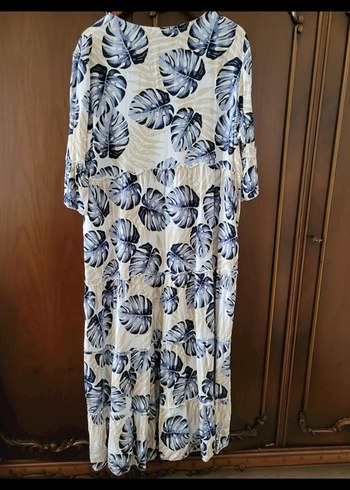 Bohem Püsküllü V Yaka Uzun Elbise - Görsel 2