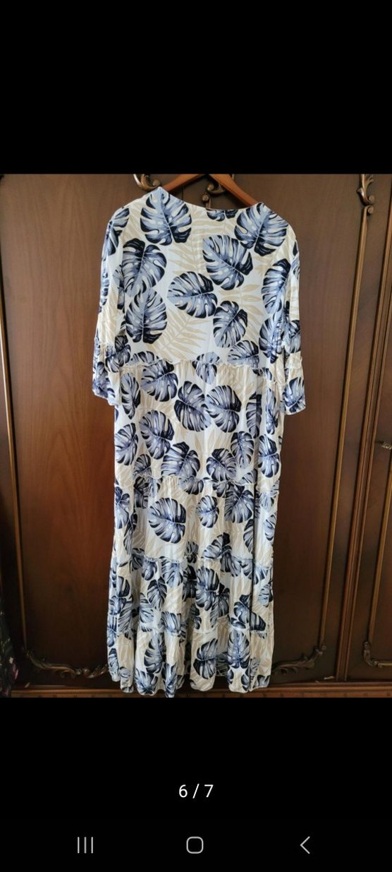 Bohem Püsküllü V Yaka Uzun Elbise - Görsel 3