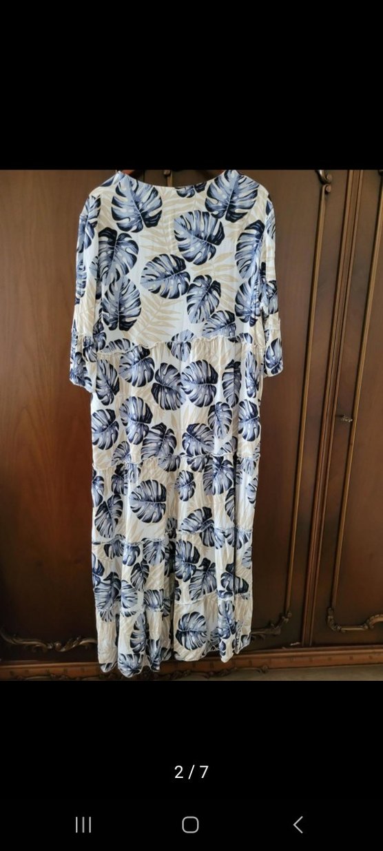 Bohem Püsküllü V Yaka Uzun Elbise - Görsel 2