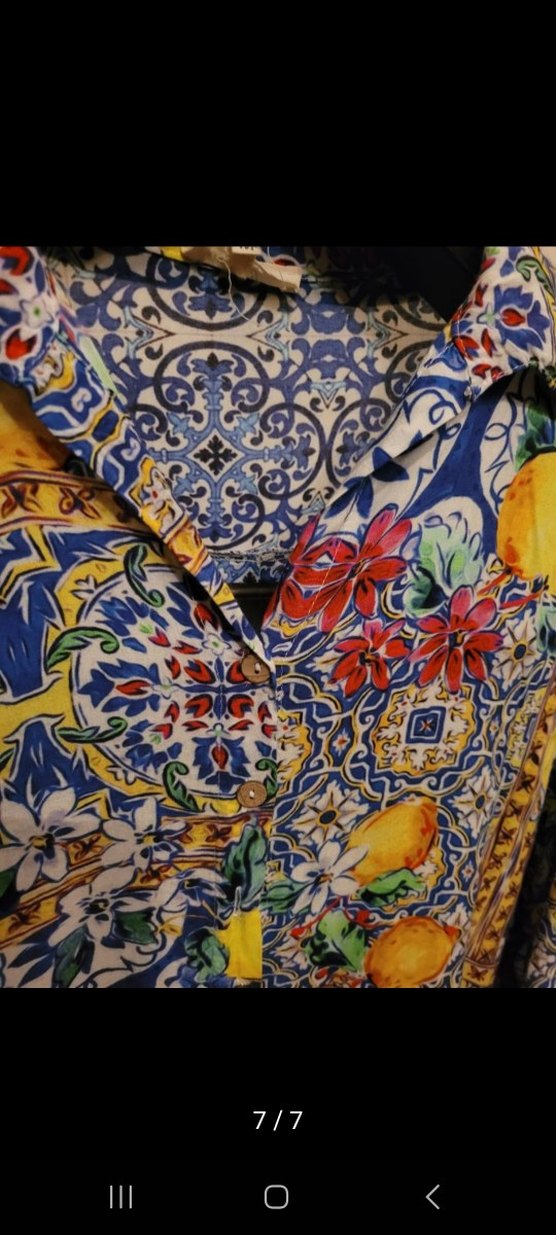 Renkli Desenli Uzun Kollu Bohem Elbise - Görsel 5