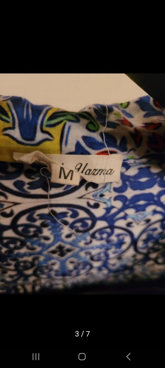 Renkli Desenli Uzun Kollu Bohem Elbise - Görsel 3