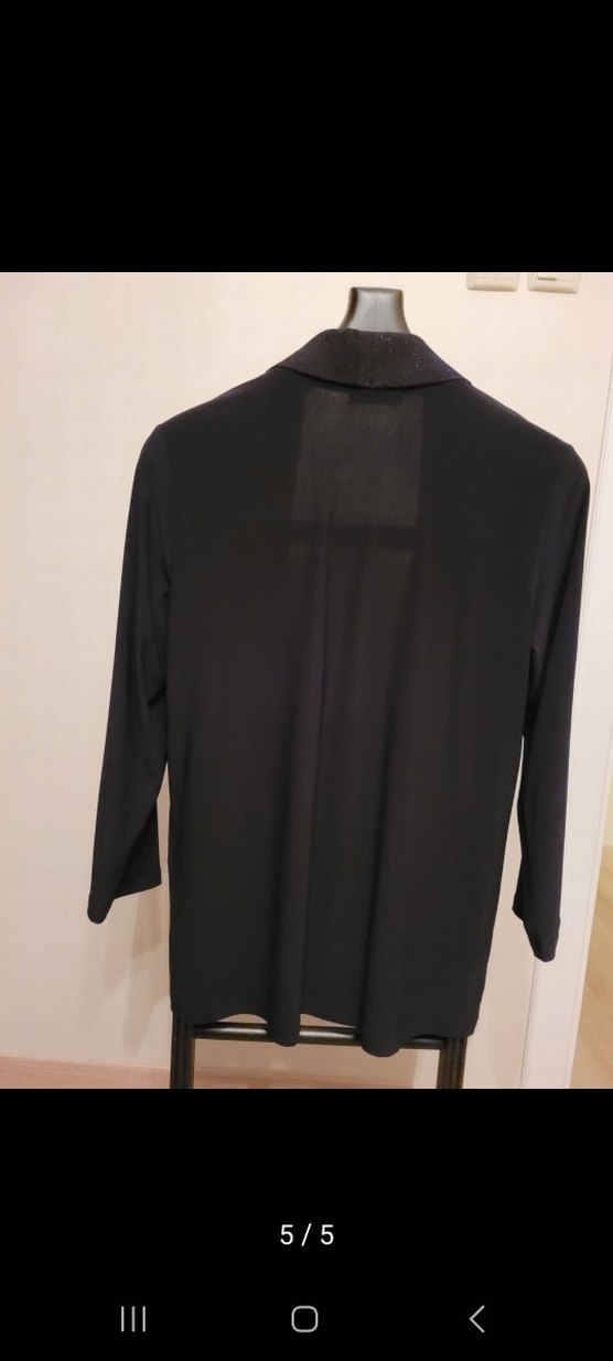 Siyah Kadın Midi Uzun Kollu Hırka - Görsel 5