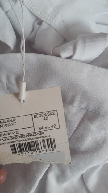 40 Beden beyaz Renk Yeni pamuklu Addax marka