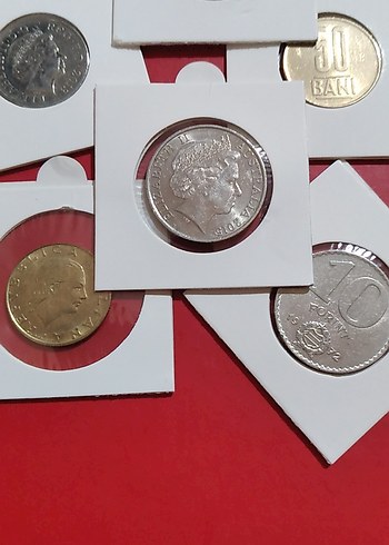 Farklı Ülkelerden Madeni Para Koleksiyonu çil çilaltı - Görsel 2