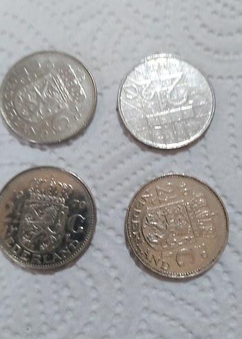 hollanda iki bucuk gulden 4 adet - Görsel 6