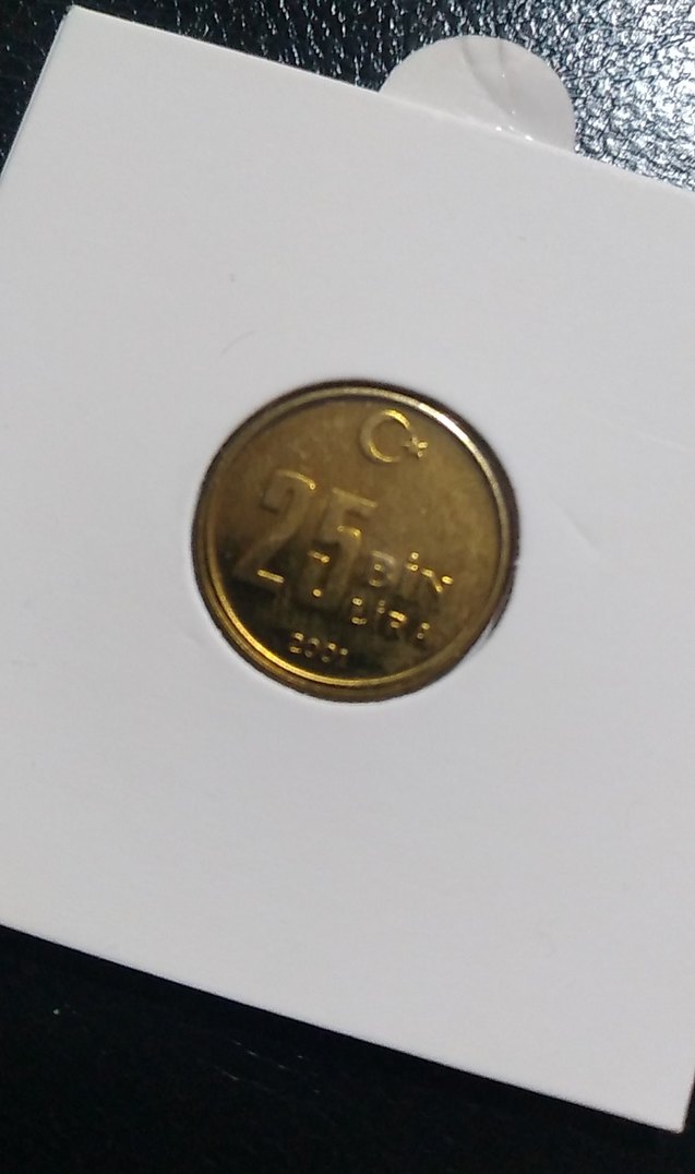 Altın Renkli 25 Bin Lira çil - Görsel 2