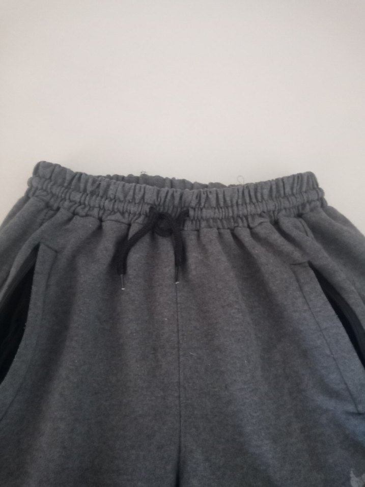 Gri Fermuarlı Rahat Kesim Erkek Eşofman Altı - Görsel 5