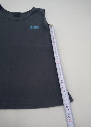 Kız Çocuk Gri Basic Kolsuz Tişört - Görsel 4