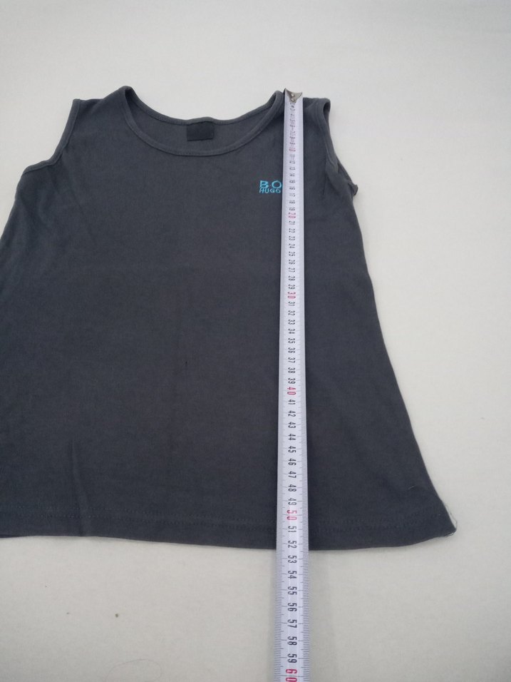 Kız Çocuk Gri Basic Kolsuz Tişört - Görsel 2