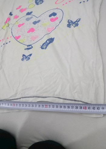 Kız Çocuk Baskılı Beyaz eşofman takımı - Görsel 2