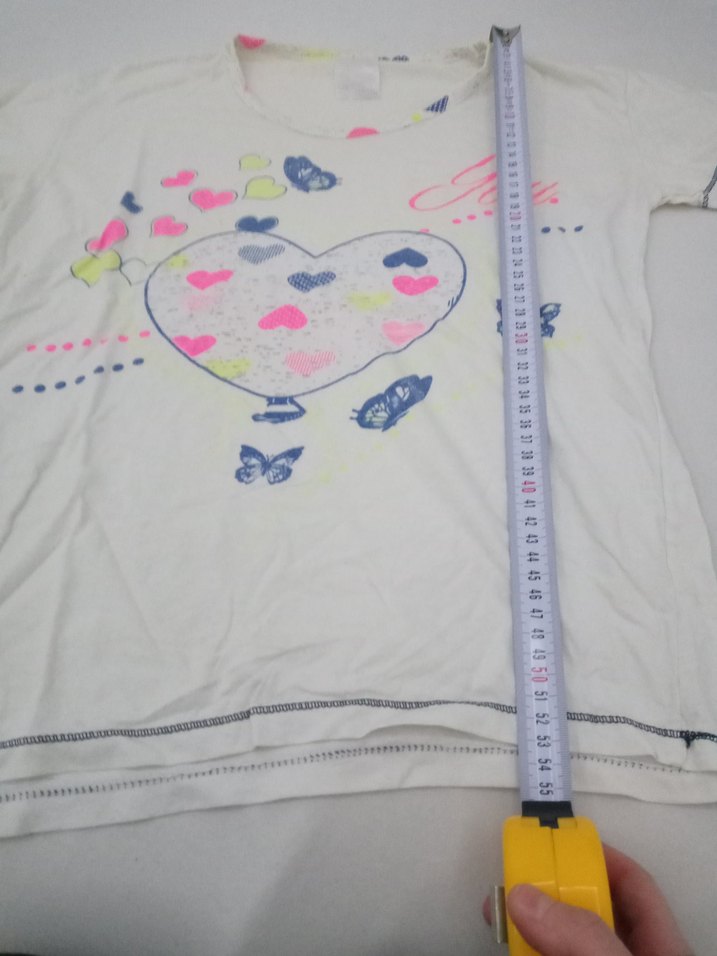 Kız Çocuk Baskılı Beyaz eşofman takımı - Görsel 4